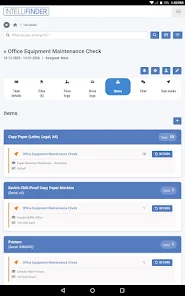 Checklist de maintenance approuv&eacute;e dans IntelliFinder